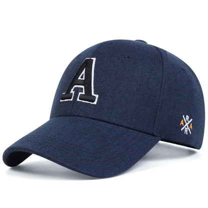 A Letter Embroidery A Baseball Cap Spring Summer Outdoor Sun hat dad hat Cotton Snapback Hat Adjustable Casual Cap
