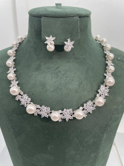 Nigeria 2pcs Bridal Zirconia Jewelry Sets For Women Party, Luxury Dubai Nigeria CZ Crystal Wedding Jewelry Sets