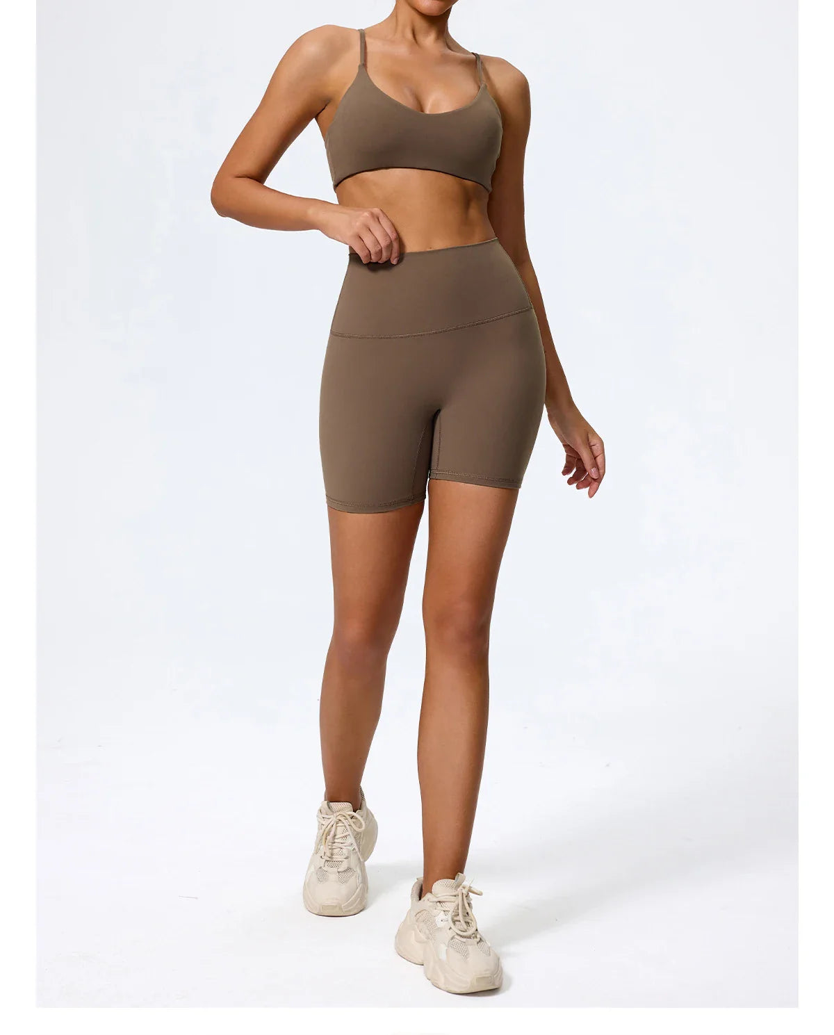 Ctenkevet Summer Women 2Pcs Sleeveless Sports Set Female Gym Two-piece Yoga Set High Waist Breathable legging Sportswear Women