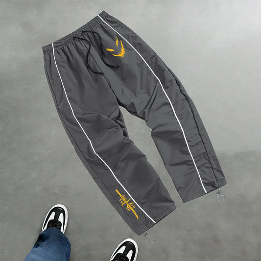 Summer Casual Printed Trousers Suitable For Fitness Training Outdoor Street Style Comfortable Drawstring Adjustable Sports Pants