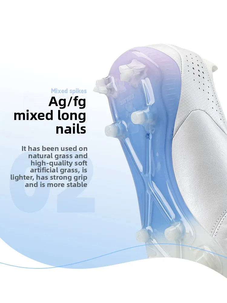 Professional Match Football Shoes Kangaroo Leather Fg Anti Slip Football Boots Ag Daily Training Indoor Football Shoes