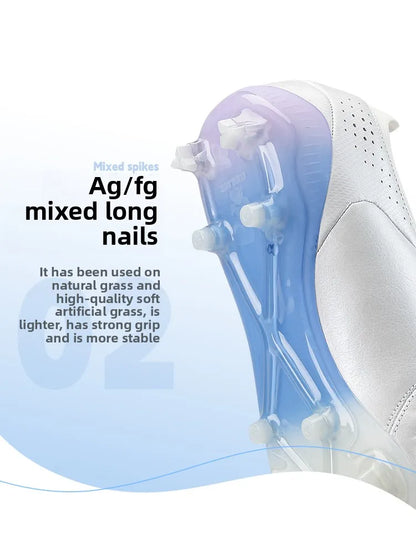 Professional Match Football Shoes Kangaroo Leather Fg Anti Slip Football Boots Ag Daily Training Indoor Football Shoes