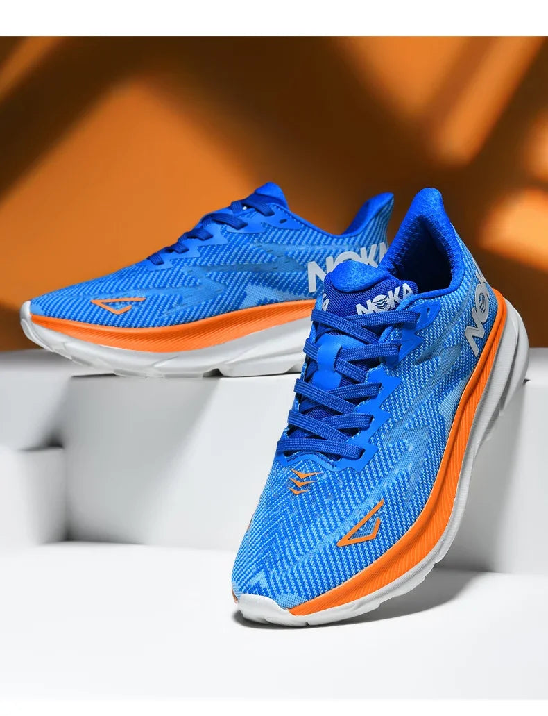 Men's Running Shoes Jogging Cushioning Outdoor Luxury Shoes Trainer Race Breathable Couple Non-Slip Sneakers Mesh Off-road Shoes