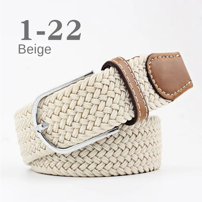 107/120cm Unisex Colorful Canvas - Belt Casual Luxury Trend Jeans Accessories Nylon Girdle Hunting Belt for Men and Women