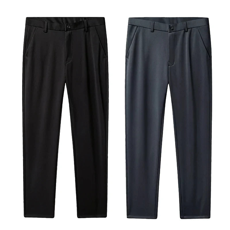 Men's Business Casual Pants Light Weight Elastic Trousers Office Suit Pants Quick Dry Formal Dress Pants Breathable Comfortable