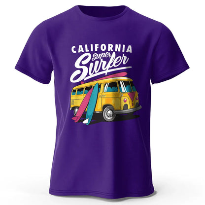 Surfer Sunrise Silhouette Printed Unisex Men Women T-Shirt Tees Tops 100% Cotton Ocean Wave Graphic Morning Ritual