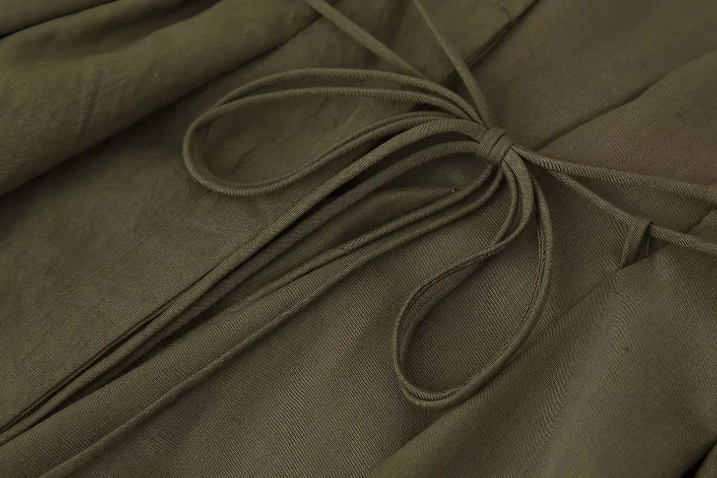 Spring Summer Vintage Women Dress Fashion Single Breasted Sashes Draped V Neck Sleeveless Chic Brown Ladies Dresses