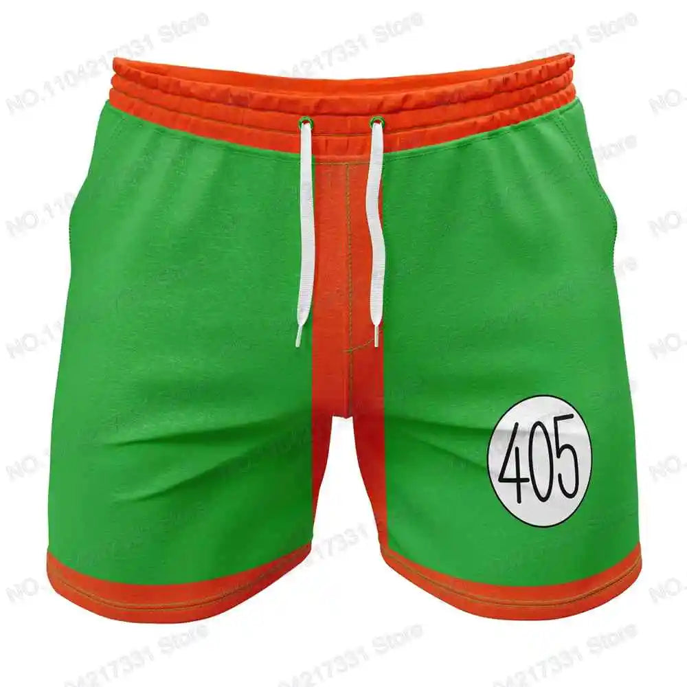 Hunter Cartoon Anime Rash Guards Surfing Jersey Beach Shirts Swimwear Diving Gym Shorts MMA BJJ Men Jiu Jitsu Fitness Sets