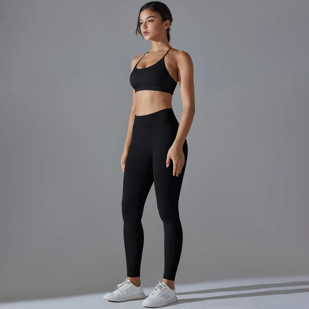 Ribbed Set Woman 2 Piece Seamless Yoga Set Gym Wear Push Up Sports Bra Leggings For Women Workout Outfit Sportswear Tracksuit