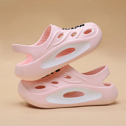 Summer New Children's Shoes Beach Anti-slip Breathable Boy Sandals Fashion Soft Home Children's Sports Shoes 6-12 Years