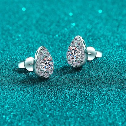 1cttw Sparkling Moissanite Stud Earrings for Women Engagement Birthday Gift Jewelry 100% 925 Sterling Silver Wholesale