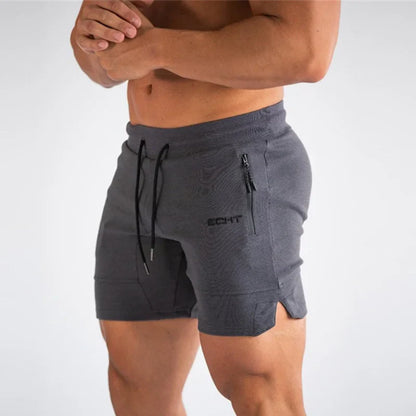 Men's Zip pocket sweatpants Fitness Gyms Shorts Men Summer Running Short Pants