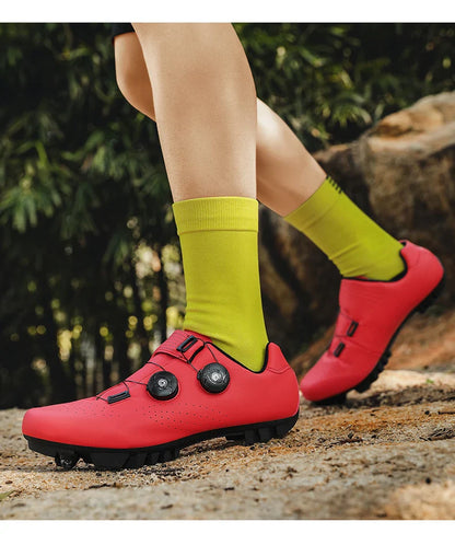 New Cycling Sports Shoes Men MTB Pedal Bicycle Shoes Women Lightweight Road Self-Locking SPD Racing Shoes Unisex Cycling Shoes