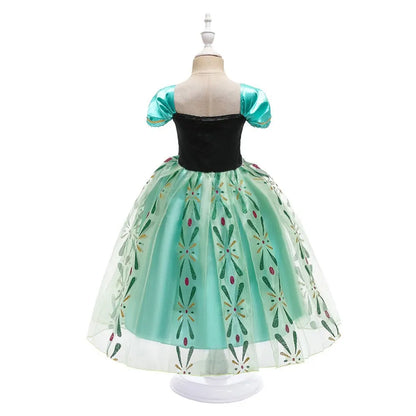 2025 Belle Costume for Girl Carnival Party Princess Dress Children Deluxe Beauty Ball Gown Kids Anna Belle Cosplay Elegant Dress