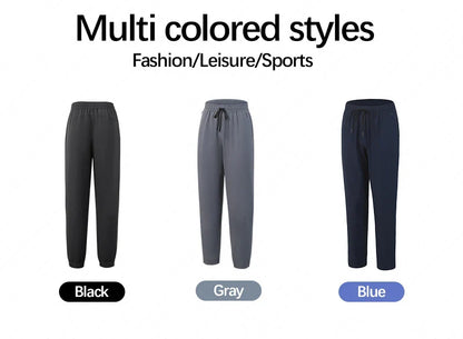 Autumn and winter new sports pants men, breathable casual fitness pants, outdoor running basketball fast dry pants