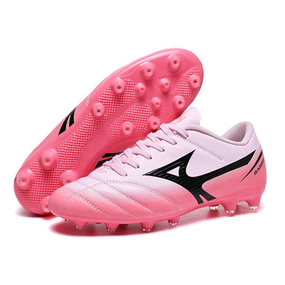 Men Football Boots Soccer Shoes Breathable Professional Turf Outdoor Non-slip Long Spikes Adult Ultralight Training Futsal