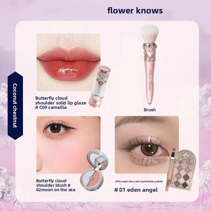 Makeup Sets Little Angel Bunny Garden Lip Glaze Blush Shell Jewelry Birthday Gift Kit De