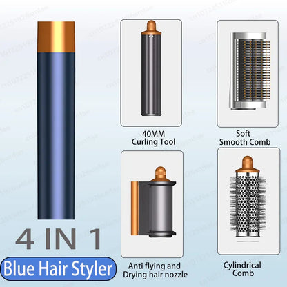 6 IN 1 Hair Styler 110V Negative Ion Hair Dryer Set Multi Hair Styler Professional Blow Dryer Brush for Curling Gift for Women