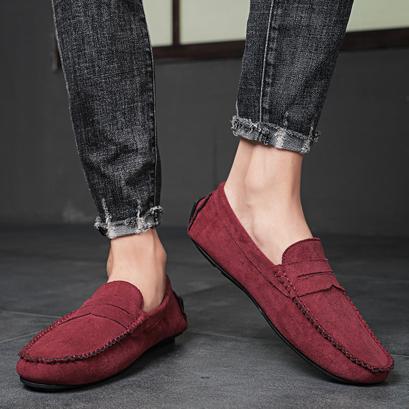 Trend Suede Men Casual Shoes Breathable Comfort Slip-on Mens Driving Shoes Fashion Men Lazy Shoes Luxury Brand Loafers Moccasins