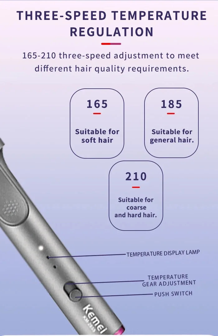 Large Barrel Curling Iron Professional Hair Wand Tool for Stylists Hair Curler for Tight Curls or Loose Waves Long-Lasting