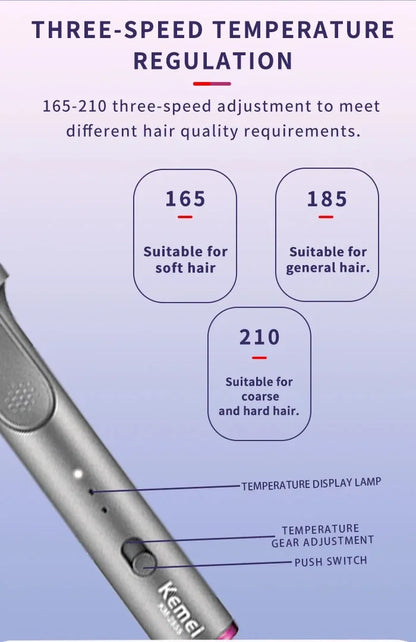 Large Barrel Curling Iron Professional Hair Wand Tool for Stylists Hair Curler for Tight Curls or Loose Waves Long-Lasting