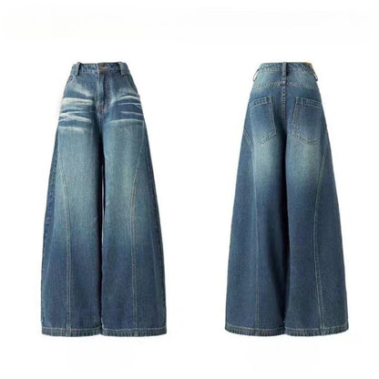 Calça Jeans Feminina Casual Vintage Reta