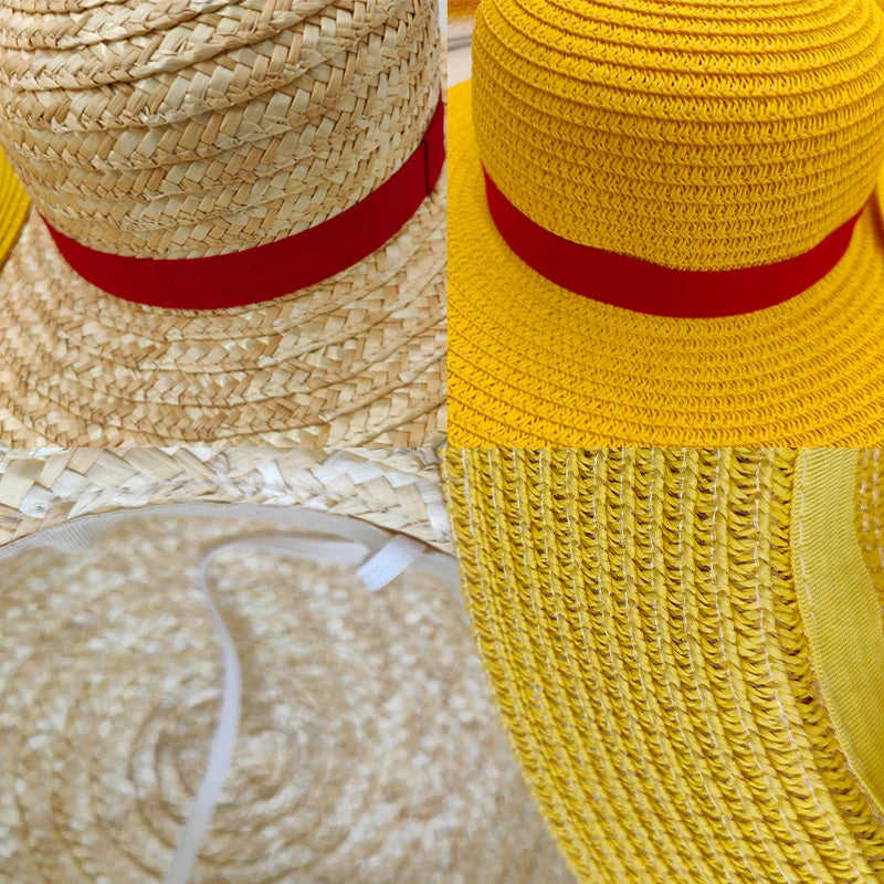 Luffy Straw Hat Anime Cartoon Cosplay Caps Accessories Summer Sun Hat
