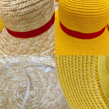 Luffy Straw Hat Anime Cartoon Cosplay Caps Accessories Summer Sun Hat