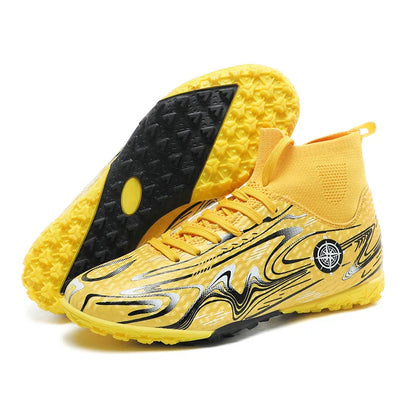 Children Professional Soccer Boots Non-slip Kids Football Shoes Outdoor Sock Boys Sport Futsal Match Training Sport Sport Sneake