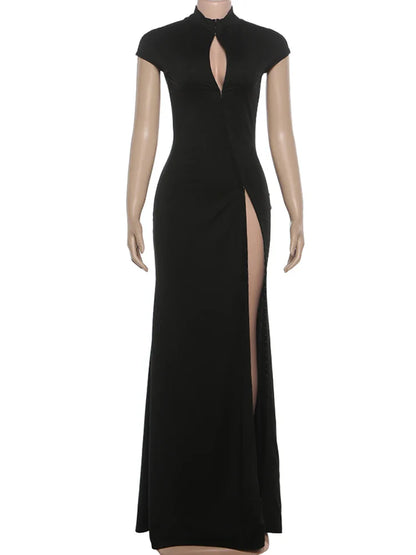 Elegant Dress Women Irregular Single Breasted Shoulder Wrapped Sexy Stretch Skinny Prom Club Party Bodycon