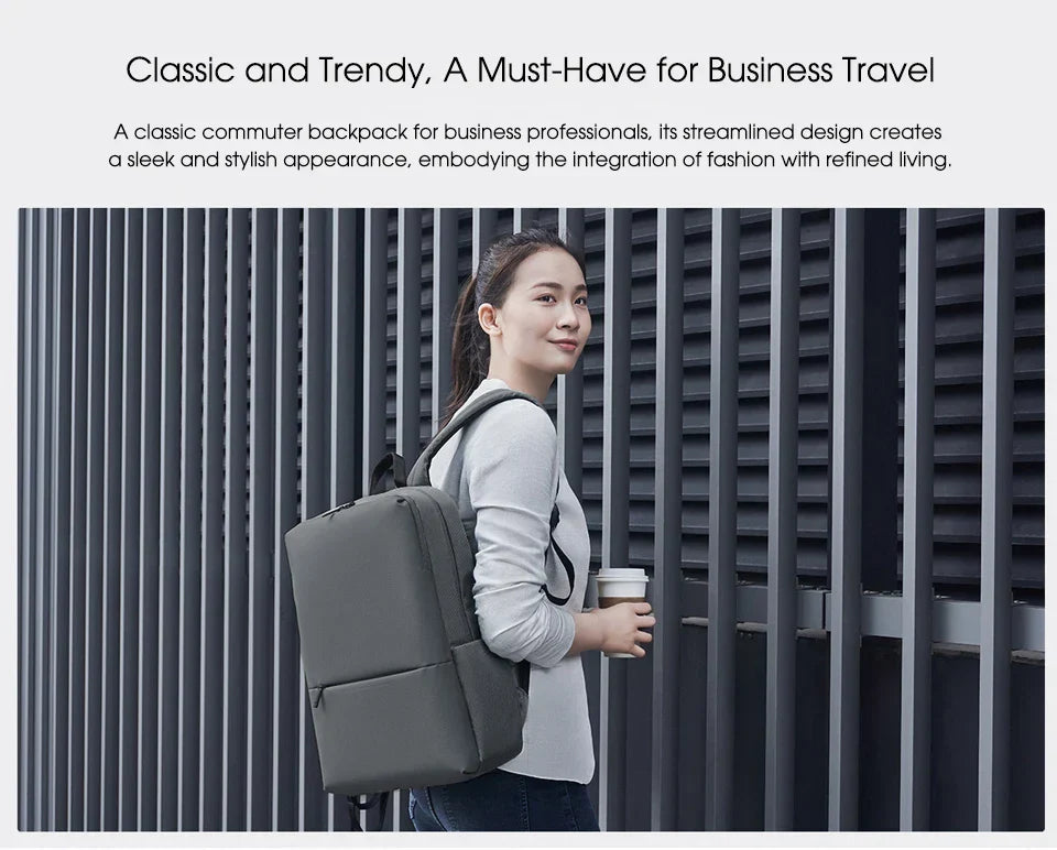 Classic Business Backpack 2 Fashion Laptop Bag for Men and Women Travel Large Capacity Backpack