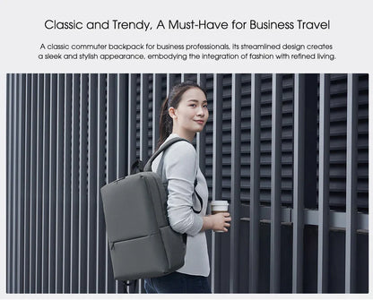 Classic Business Backpack 2 Fashion Laptop Bag for Men and Women Travel Large Capacity Backpack