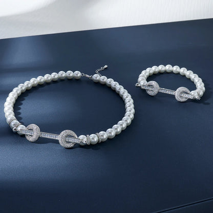 015810 Beaded Choker for Women Color Natural Stone Necklace Set Daily Wear Ceremony Engament Cocktail Party Jewelry Accessories