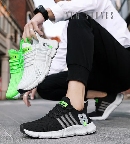 High Quality Summer Men Shoes Comfortable Sneakers Breathable Running Shoes for Men Mesh Tennis Sport Shoes