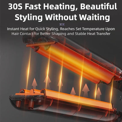 10mm Wave Curling Iron V-Shaped Wool Curling Iron Rapid Heating Five-Level Temperature Control Egg Roll Curling Iron