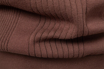 2025 Button Down Polo Shirt Men Solid Color Stripe Long Sleeve Fall Winter Luxury Warm Touch Business Casual Mens Polo Shirts
