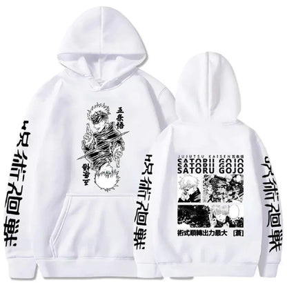 Latest anime printed hoodie spell battle hoodie Harajuku autumn and winter streetwear tiger cane Yuren casual hoodie