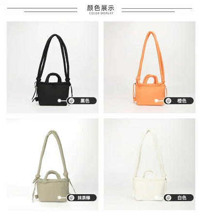 Colorful Nylon Small Square Shoulder and Crossbody Bags Super Cool Simple Versatile Handbags for Women 2024 Casual Hot Sale