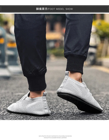 Male Summer Driving Shoes Flat Breathable Fashion Walking Shoes Mens High Quality Mesh Comfortable Soft Sole Casual Loafers