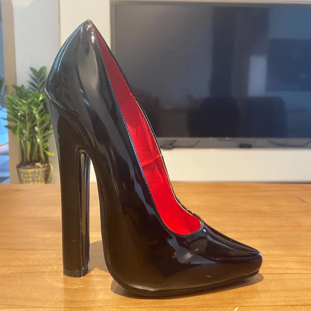New Style Bold 6 Inch High Heel Fetish Pump Drag Queen Unsiex Shoes Size 5 To 15