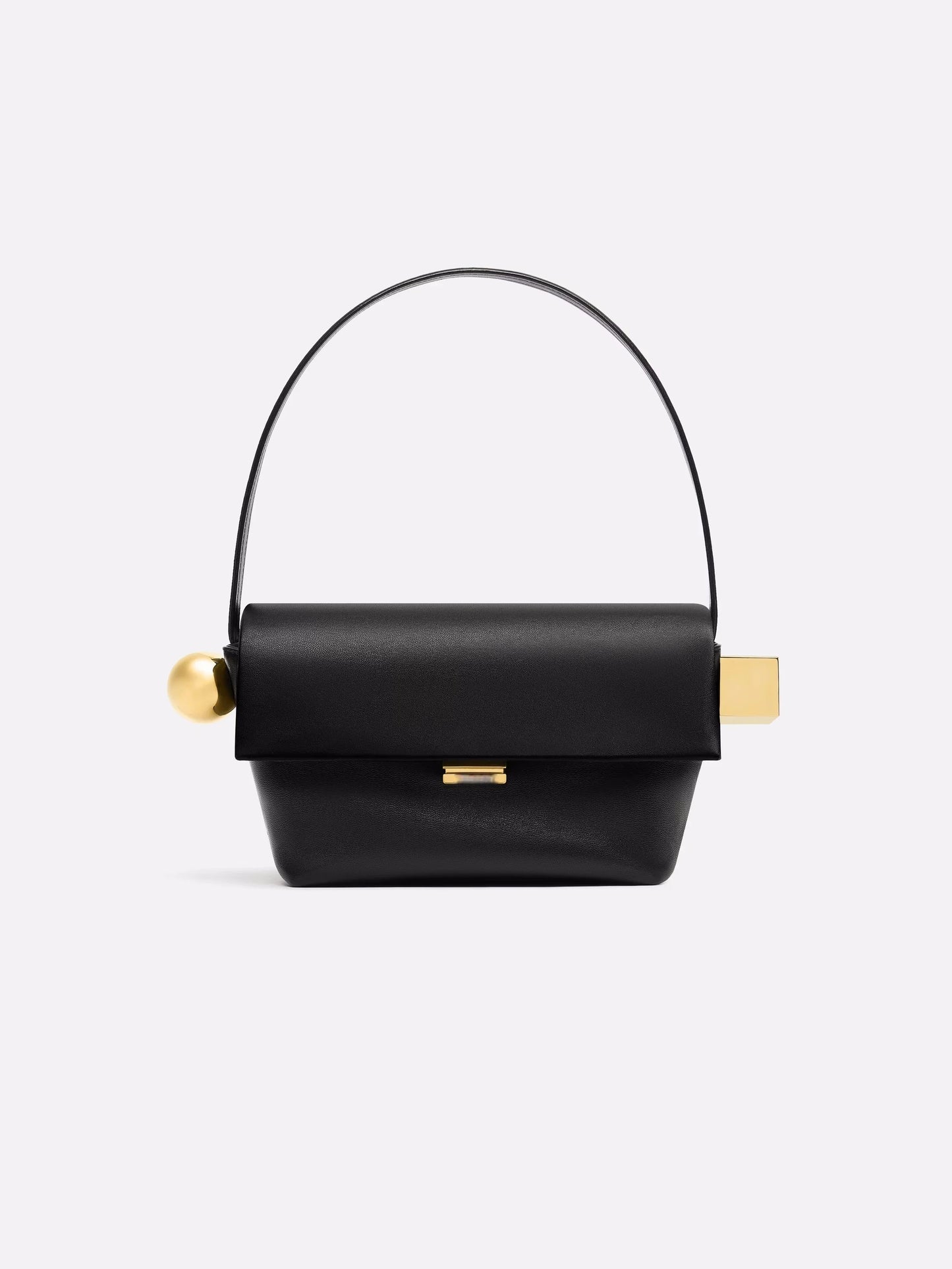 Women's Shoulder Bag with Flap, Solid Color Fashion Top Handle bag with Metal, Women's Luxury Design Handbag for Everyday Style