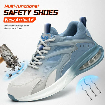 Ultra light work shoes for men, with cushioning, anti impact, anti puncture, comfortable, breathable and safe shoes