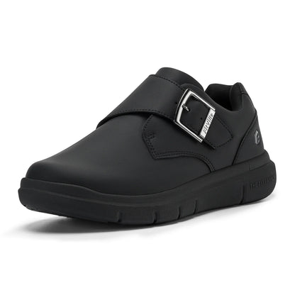 Sapatos masculinos de couro, sapatos largos para pés inchados, sapatos masculinos diabéticos para caminhada, para negócios e caminhadas ao ar livre