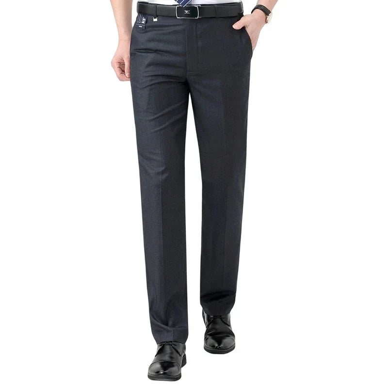 Men's High-End Summer Wool Blend Trousers, Traf Suit Pants,Business Formal , Man Pants,Wool Dress Pants for Men
