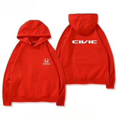 Men Civic Modification Culture JDM Auto Repair Hooded Sweater Jacket Men's and Women's Fashion Casual