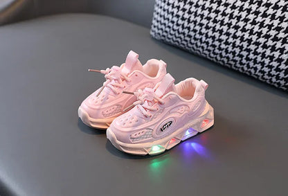 New LED Child Trainers 1-8Years Old Boy Girl Tennis Shoe Sport Shoe for Toddlers Glowing Kid Sneakers Kids Shoe