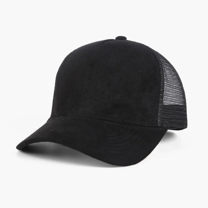 Custom Logo Baseball Cap Men 5 panel Mesh Suede Diy Trucker Hat Spring Summer Outdoor Sports Hats Women Solid Color gorros