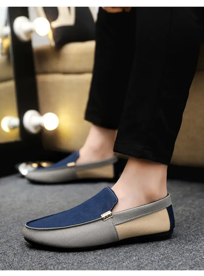 Business Shoes Fashion Casual Shoes Man Luxury Leather Loafers Breathable Slip on Male Boat Shoes Moccasins Driving Shoe