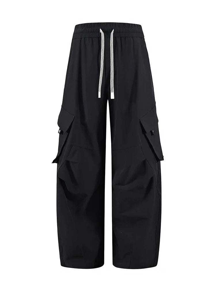 Summer Men's Cargo Pants with 5 Pockets Outdoor Quick Dry Casual Pants Lightweight and Cool Stretch Straight Trousers