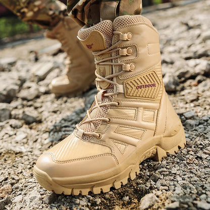 New Winter Men's Boots Outdoor Anti-Slip Men's Desert Boots Comfortable Autumn Men Work Ankle Boots High Top Motorcycle Boots